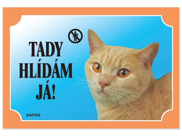 Obrázek Tabulka DAFIKO kočka 