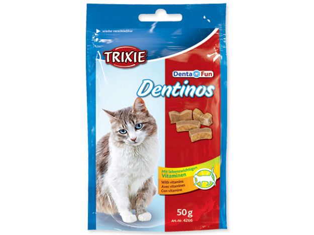 Obrázek Kousky TRIXIE Cat Dentinos s vitamíny 50g