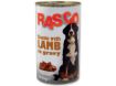 Konzerva RASCO Dog jehnecí kousky ve štáve 1240g