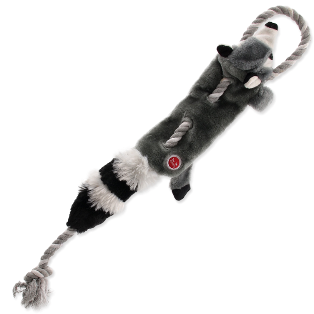 Hracka DOG FANTASY Skinneeez s provazem mýval 57,5 cm 