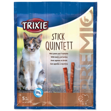 Zobrazit detail produktu - Tyčinky TRIXIE Cat Premio Quadro Anti-Hairball drůbež a játra 20g Tycinky TRIXIE Cat Premio Quadro Anti-Hairball drubež a játra 20g