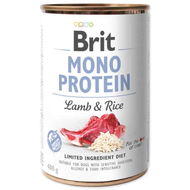 Konzerva BRIT Mono Protein Lamb & Brown Rice 400g