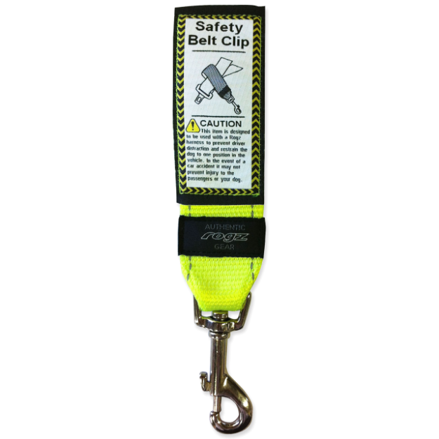ROGZ Safety Belt clip žlutý 4,5 cm 