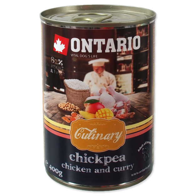 Konzerva ONTARIO Culinary Chickpea, Chicken and Curry 400g