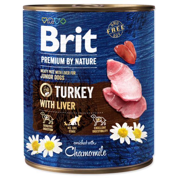BRIT Premium by Nature Turkey with Liver 800g