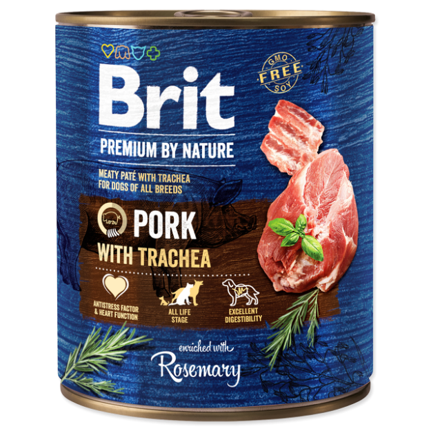BRIT Premium by Nature Pork with Trachea 800g