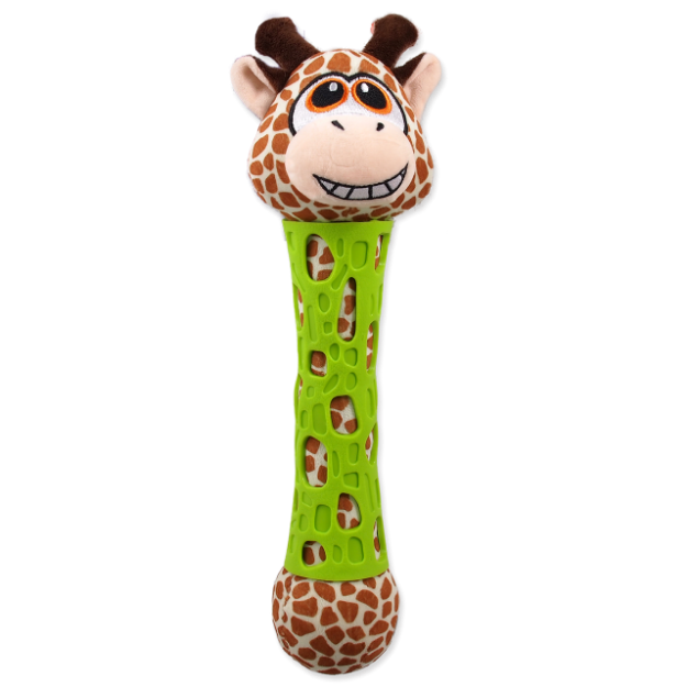 Hracka BeFUN TPR+plyš žirafa puppy 39 cm 
