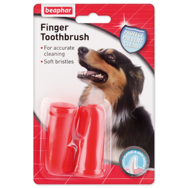 Zubní kartácky BEAPHAR Dog-A-Dent na prst 2ks