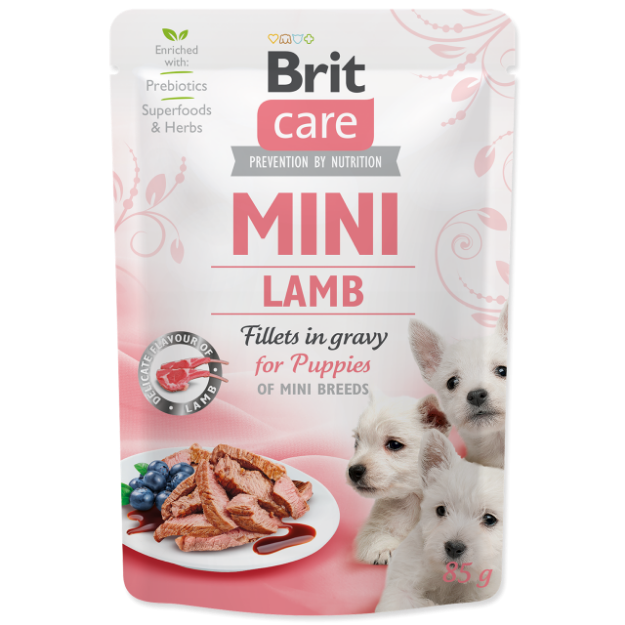 Kapsicka BRIT Care Mini Puppy Lamb fillets in gravy 85g