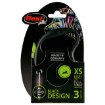 Vodítko FLEXI Black Design lanko zelené XS - 3 m 