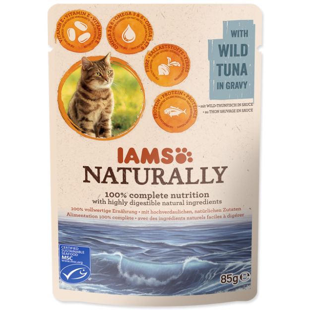Kapsicka IAMS Cat Naturally with Wild Tuna in Gravy 85g