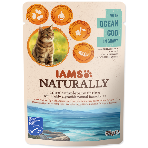 Kapsicka IAMS Cat Naturally with Natural Cod in Gravy 85g