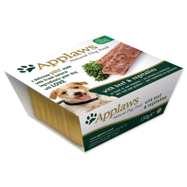 Paštika APPLAWS Dog Pate with Beef & Vegetables 150g