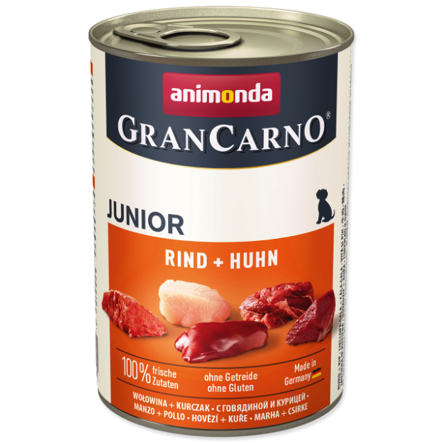 Konzerva ANIMONDA Gran Carno Junior hovezí + kure 400g