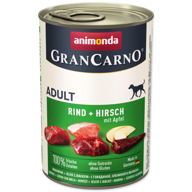 Konzerva ANIMONDA Gran Carno hovezí + jelení + jablka 400g