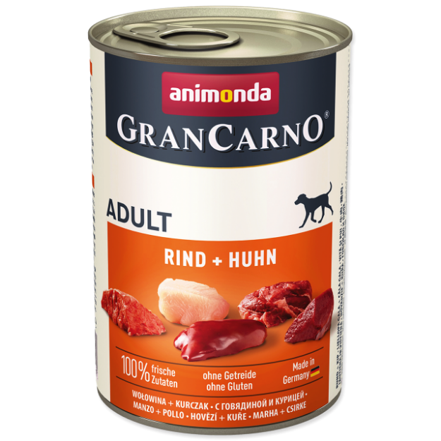 Konzerva ANIMONDA Gran Carno hovezí + kure 400g