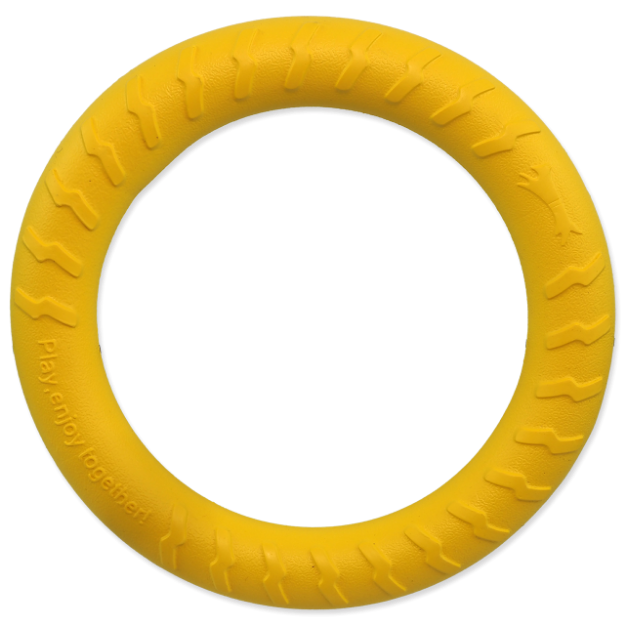 Hracka DOG FANTASY EVA Kruh žlutý 30cm 