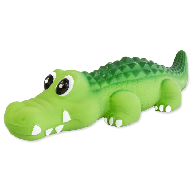 Obrázek Hračka DOG FANTASY Latex krokodýl se zvukem 21 cm 