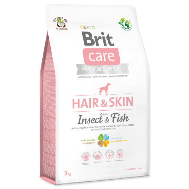 Obrázek BRIT Care Dog Hair & Skin. Insect&Fish 3 kg