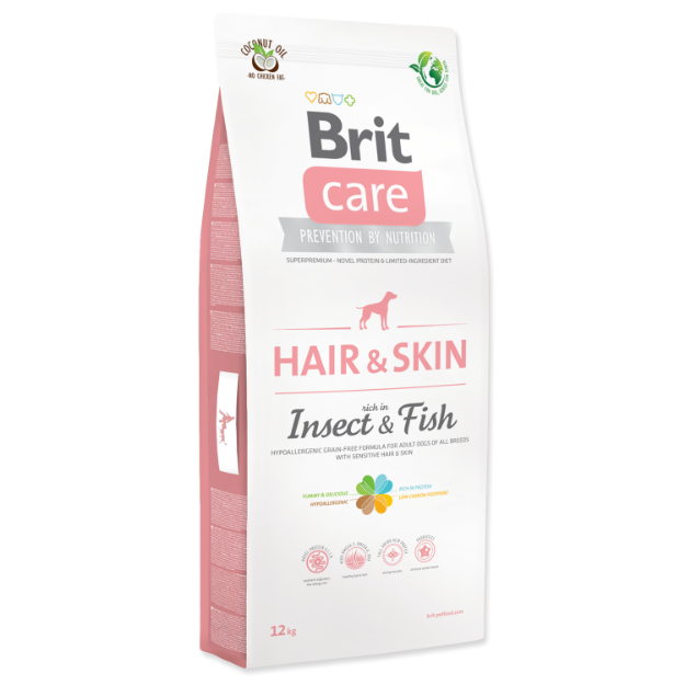 Obrázek BRIT Care Dog Hair & Skin. Insect&Fish 12 kg