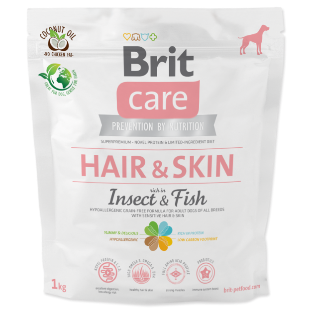 Obrázek BRIT Care Dog Hair & Skin. Insect&Fish 1 kg