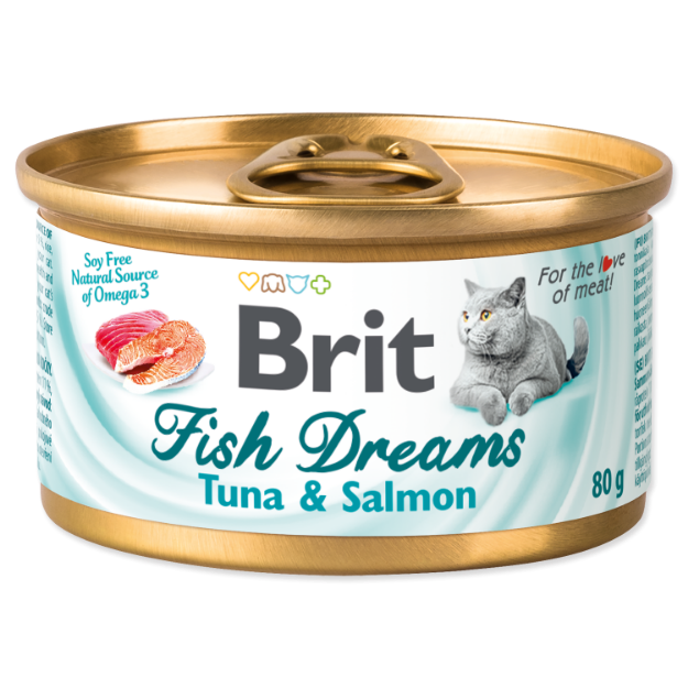Obrázek BRIT Fish Dreams Tuna & Salmon 80 g