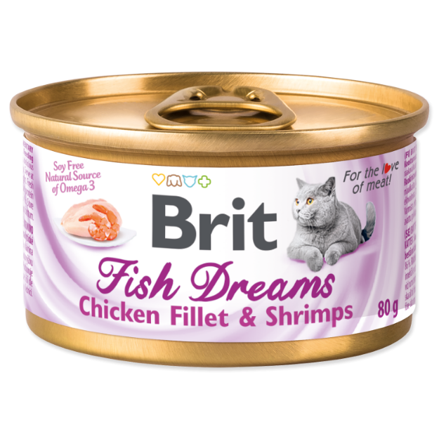 Obrázek BRIT Fish Dreams Chicken fillet & Shrimps 80 g
