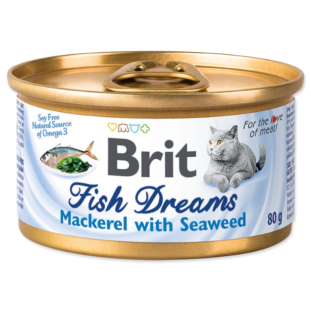 Obrázek BRIT Fish Dreams Mackerel & Seaweed 80 g