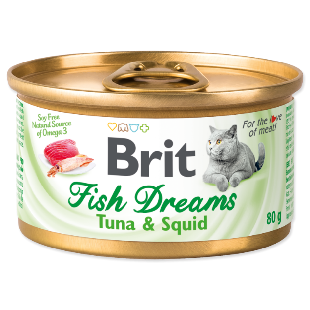 Obrázek BRIT Fish Dreams Tuna & Squid 80 g
