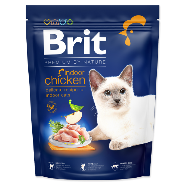 Obrázek BRIT Premium by Nature Cat Indoor Chicken  300 g