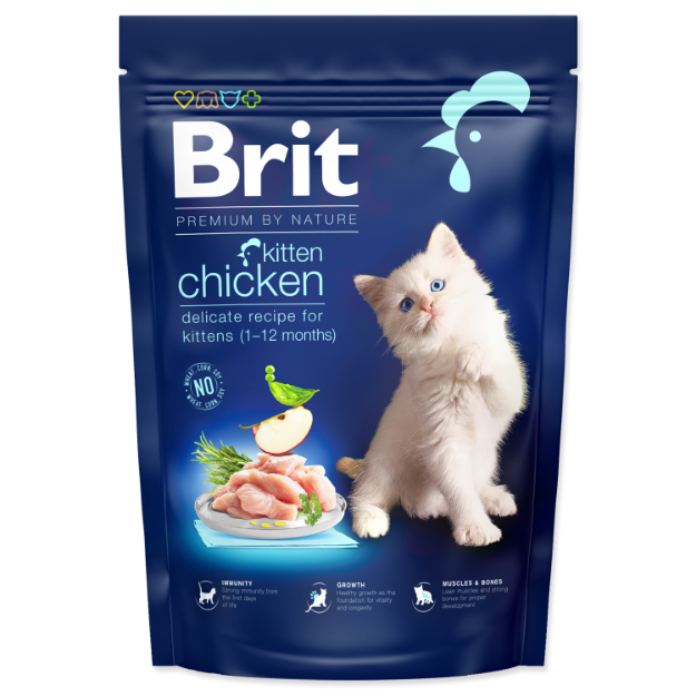 Obrázek BRIT Premium by Nature Cat Kitten Chicken  800 g