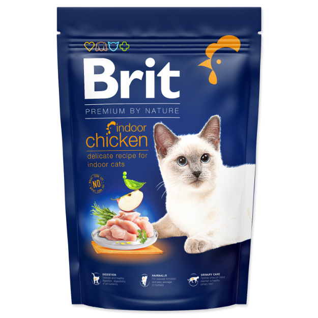 Obrázek BRIT Premium by Nature Cat Indoor Chicken  1,5 kg