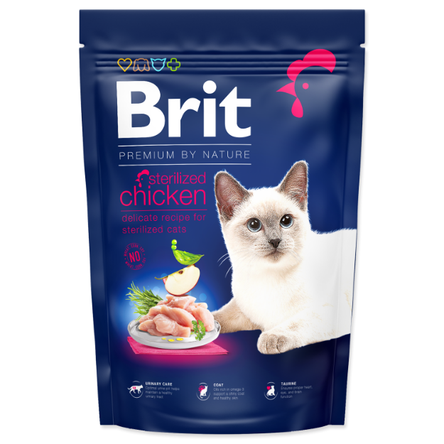 Obrázek BRIT Premium by Nature Cat Sterilized Chicken  1,5 kg