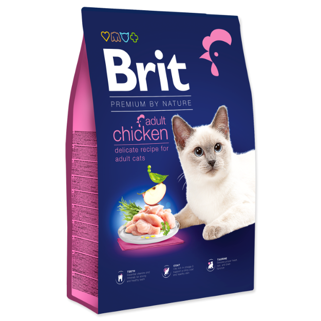 Obrázek BRIT Premium by Nature Cat Adult Chicken  8 kg