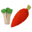 Obrázek Hračka SMALL ANIMALS food mrkev a brokolice  2 ks