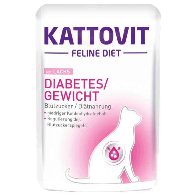 Obrázek Kapsička KATTOVIT Diabetes losos 85g