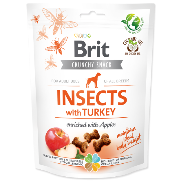 Obrázek Brit Care Dog Crunchy Cracker. Insects with Turkey and Apples  200 g