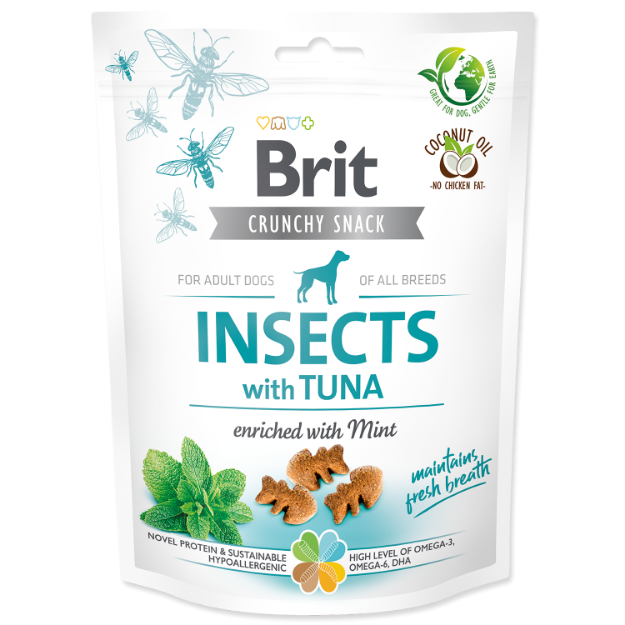 Obrázek Brit Care Dog Crunchy Cracker. Insects with Tuna enriched with Mint  200 g