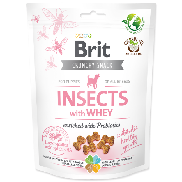 Obrázek Brit Care Dog Crunchy Cracker. Insects with Whey enriched with Probiotics  200 g