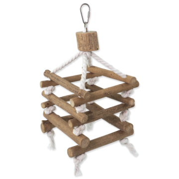 Zobrazit detail produktu - Hračka EPIC PET závěsná dřevěná - žebřík vícestranný  35 cm Obrázek Hračka EPIC PET závěsná dřevěná - žebřík vícestranný  35 cm