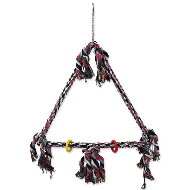 Obrázek Houpačka BIRD JEWEL barevná s provazy  70 cm