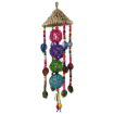 Obrázek Hračka BIRD JEWEL závěsná barevná - s provazy a dřívky  50 cm