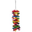 Obrázek Hračka BIRD JEWEL závěsná barevná - s provazy a dřívky  54 cm